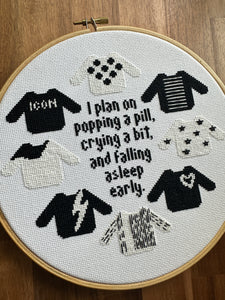 David's Sweaters Cross Stitch Pattern